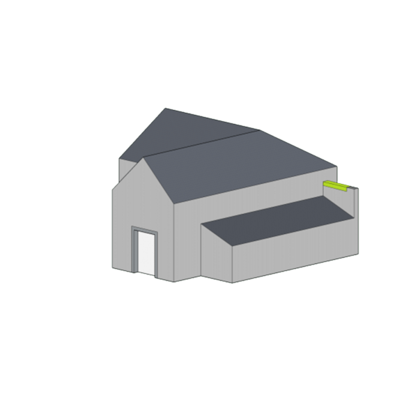 Couronnement d'acrotère pour donner un effet cube moderne à vos bâtiments industriels.