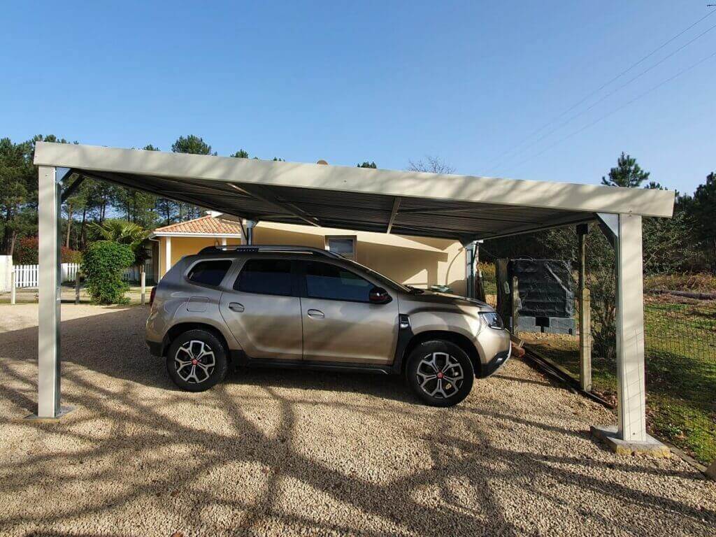 abri voiture, garage kit, carport, abri métallique